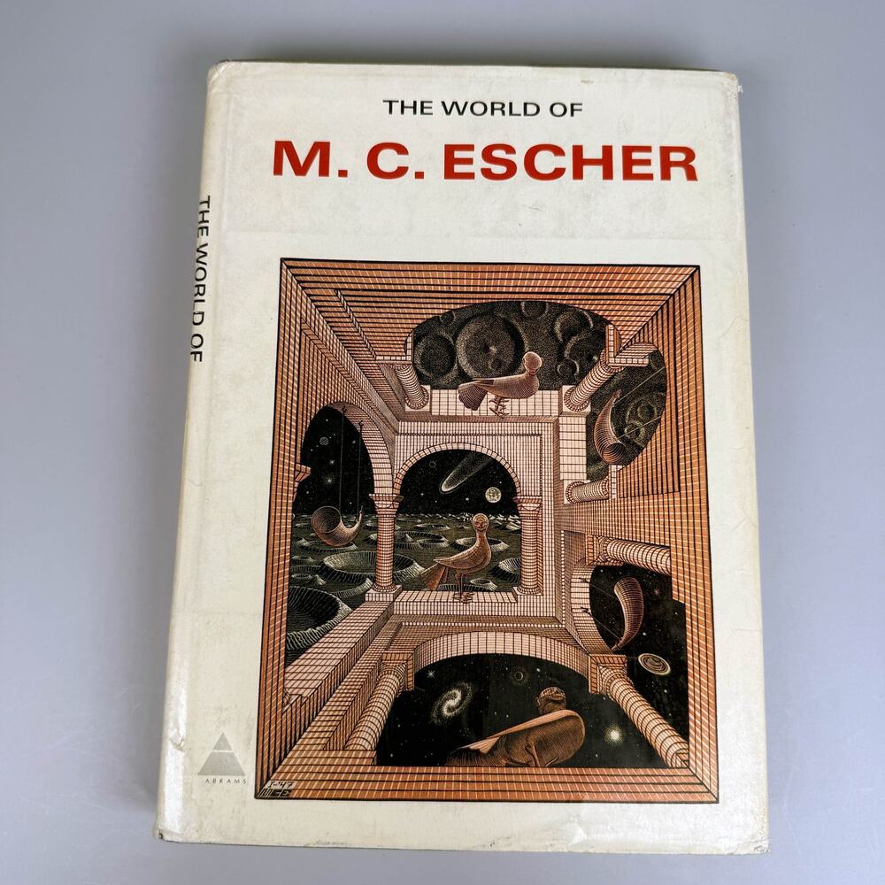 The World of M C Escher Edited by J L Locher Hardcover Book 1971 Illustrated DJ